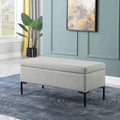 HomePop Metal-Leg Storage Bench