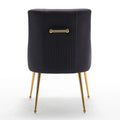 SEYNAR Set of 6 Modern Glam Boucle Velvet Dining or Vanity Chairs with Rear Handle