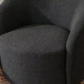 Set of 2 KINWELL 34-Inch Wide Upholstered Swivel Barrel Chairs