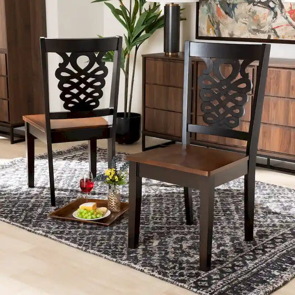 Gervais Modern Transitional 2-Piece Dining Chair Set