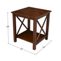 International Concepts Hampton Wood End Table