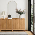 Jasper Contemporary Sideboard - Kitchen Storage Cabinet with Elegant Fluted Doors