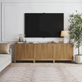 Jasper Contemporary Sideboard - Kitchen Storage Cabinet with Elegant Fluted Doors