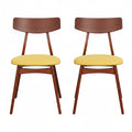 Set of 2 Cadiz Dining Chairs in Solid Beechwood by Simple Living