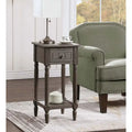 Khloe French Country Accent Table with Shelf and Drawer by Convenience Concepts