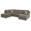 Signature Design by Ashley O'Phannon Putty 2-Piece Sectional Sofa with Chaise - Dimensions: 125W x 86D x 38H