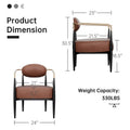 Plush Boucle Dining Chair with Thick Cushion and Elegant Metal Frame for Living Room