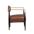 Plush Boucle Dining Chair with Thick Cushion and Elegant Metal Frame for Living Room