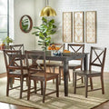 Set of 2 Solid Wood Crossback Dining Chairs by Simple Living
