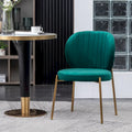 Roundhill Furniture Amoa Modern Velvet Upholstered Dining Chair