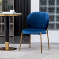 Roundhill Furniture Amoa Modern Velvet Upholstered Dining Chair