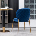 Roundhill Furniture Amoa Modern Velvet Upholstered Dining Chair
