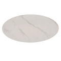 iNSPIRE Q Modern Jurmala Glossy Sintered Stone Tables with Grey Metal Base