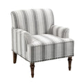 Contemporary Striped Armchairs