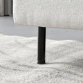 Chaise-Style L-Shaped Linen Sectional Sofa
