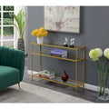 Royal Crest 3-Tier Glass Console Table by Convenience Concepts