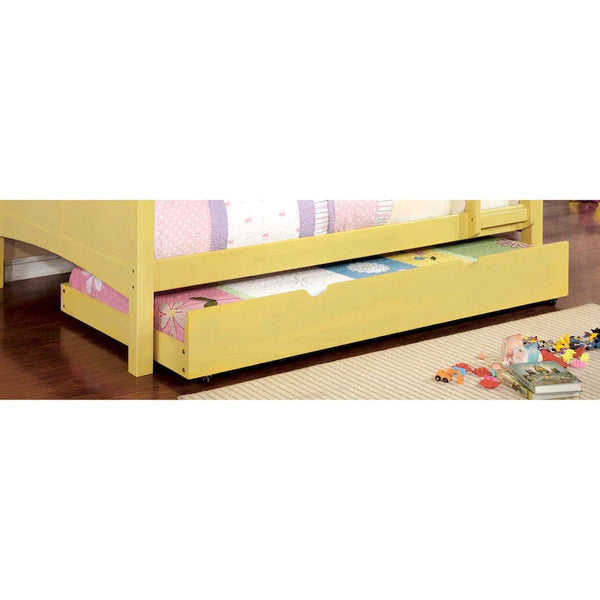Furniture of America Pice Modern Twin Solid Wood Trundle Bed