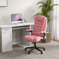 HOMCOM High Back Massage Office Chair with 6 Vibration Points and Heated Recline - PU Leather Computer Chair