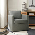 Erkenbald Contemporary 360-Degree Swivel Chair with Removable Slipcover by HULALA HOME