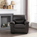 Modern Fort Faux Leather Accent Chairs for Living Room Upholstery