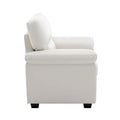 Modern Fort Faux Leather Accent Chairs for Living Room Upholstery