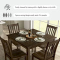 Denhour DH Basic Traditional Solid Wood 5-Piece Dining Set