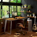 Modern L-Shaped Desk with Storage Cabinet & Drawers