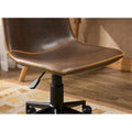 Roundhill Furniture Cesena 360° Swivel Office Chair with Faux Leather and Air Lift