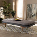 Marit Upholstered Wood Daybed in Mid-Century Modern Style