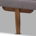 Marit Upholstered Wood Daybed in Mid-Century Modern Style