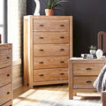Montauk Solid Wood Chest with 5 Drawers by Grain Wood Furniture