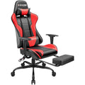 Ergonomic Gaming Chair with Footrest - Ideal for Desk Use