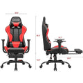 Ergonomic Gaming Chair with Footrest - Ideal for Desk Use
