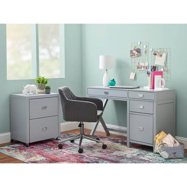 Linon Poppy Side Storage Writing Desk