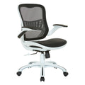 Riley Ergonomic Office Chair with White Mesh Seat and Backrest
