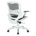Riley Ergonomic Office Chair with White Mesh Seat and Backrest