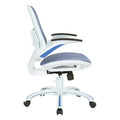 Riley Ergonomic Office Chair with White Mesh Seat and Backrest