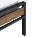 Aabira Low Profile Metal Platform Bed with Wooden Finish Panels by iNSPIRE Q Classic