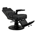 ROGERS Heavy-Duty Reclining Barber Chair for Barbershops - Black