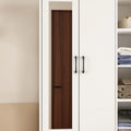 Modern Wardrobe Armoire with Mirror Door Drawers and Shelves