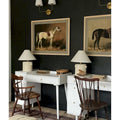 Nathan James Daisy Modern Farmhouse Desk with Storage and Brass Accents