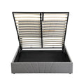 Nestfair Upholstered Platform Bed featuring Hydraulic Storage Solution
