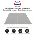 0.75-Inch Vertical Standard Mattress Support Wooden Slats with Protective Cover