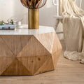 38-Inch Three-Dimensional Embossed Retro American Coffee Table