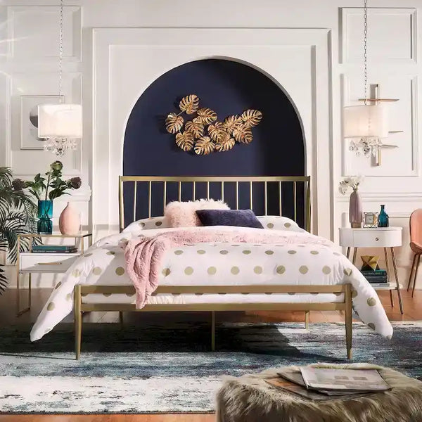 iNSPIRE Q Bold Parkcrest Gold Metal Bed