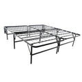 Brookside Foldable Full-Size Platform Bed Frame with Integrated Box Spring