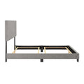 Nova Contemporary Queen Bed with Upholstered Design – Box Spring Needed