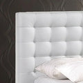 Madison Contemporary White Queen Platform Bed