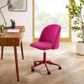 Curved Velvet Swivel Desk Chair - Aubrie Collection