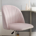 Curved Velvet Swivel Desk Chair - Aubrie Collection